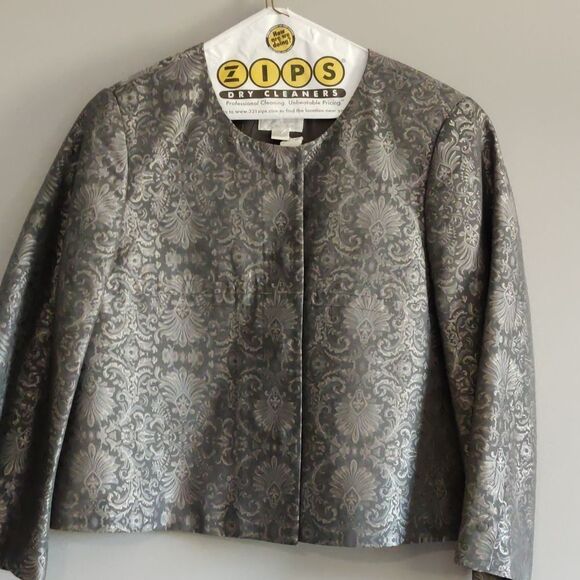 📏Robin Howe Silk Brocade Jacket - Picture 1 of 4